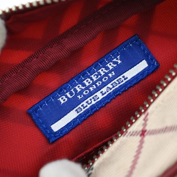BURBERRY Logo Nova Check Shoulder Bag Canvas Leather Red Brown Japan 218-082525 - Picture 14 of 15